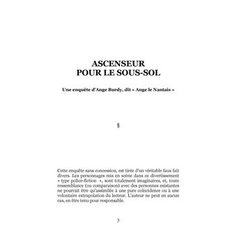 Ascenseur pour le sous-sol