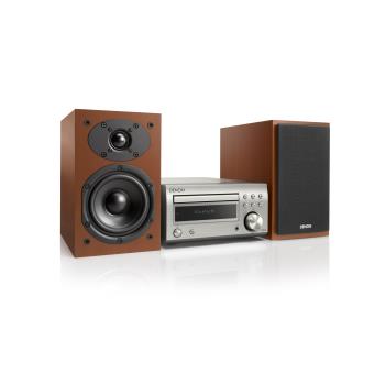 Micro Chaîne Denon D-M41 DAB Bluetooth Argent et Bois - 1
