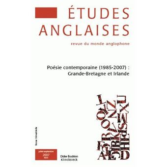 Études Anglaises - N°3/2007