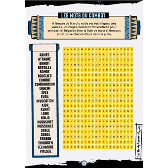Bloc de jeux Naruto - Le combat des ninjas !