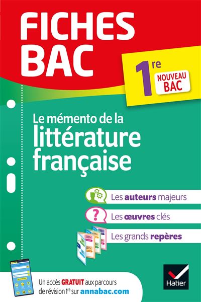 Mémento de littérature française 1ère
