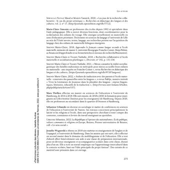 Patrimoines culturels des élèves