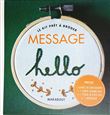 Kit prêt à broder - Message