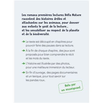 Défis nature   Premières lectures   Attention, petit panda roux!