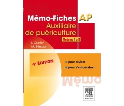 Mémo-fiches AP - Modules 1 à 8 - Jacqueline Gassier - broché