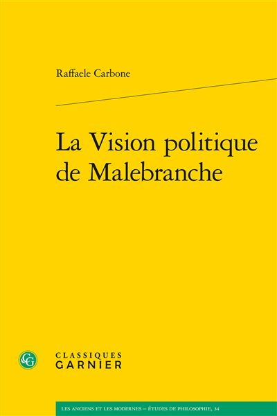 La vision politique de malebranche