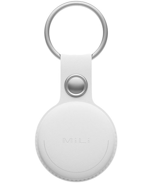 Pack de 4 Porte-cles en cuir Mili Mitag Blanc