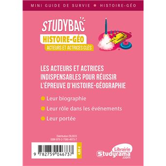 Histoire-géo acteurs et actrices clés