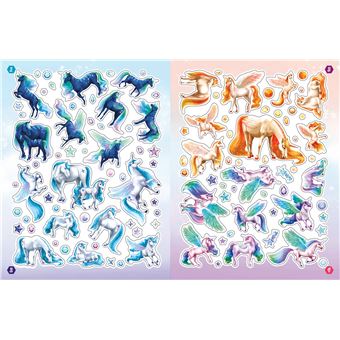 Licornes de rêve - Cahier de stickers - Magie des étoiles