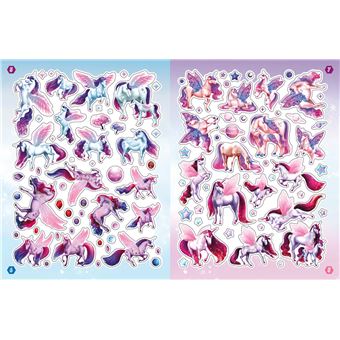 Licornes de rêve - Cahier de stickers - Magie des étoiles