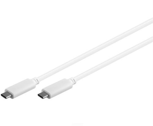 Câble Sinox USB 3.1 Type C Mâle vers USB Type C Mâle Blanc 1 m