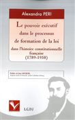 Le pouvoir exécutif dans le processus de formation de la loi dans l'histoire con