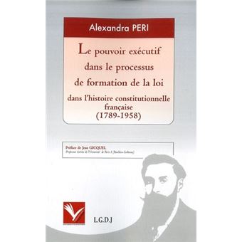 Le pouvoir exécutif dans le processus de formation de la loi dans l'histoire con