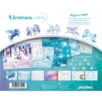 Licornes de rêve - Carnet créatif - Magie des neiges - Nouvelle édition