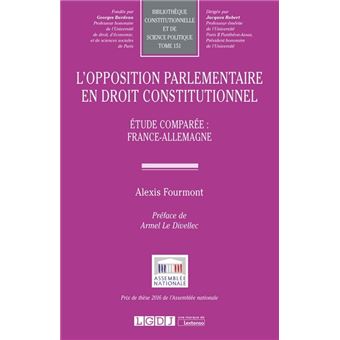 L'opposition parlementaire en droit constitutionnel
