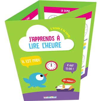 J'apprends à lire l'heure