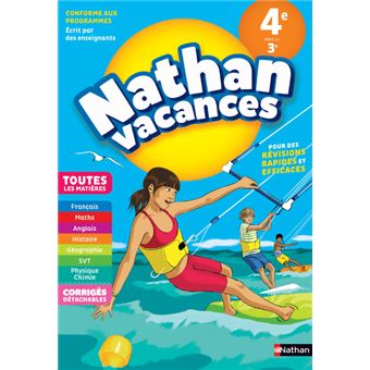 Nathan Vacances College Toutes Les Matieres 4e Vers La 3e Broche Alexandra Bernard Helene Carre Montrejaud Joelle Cognie Achat Livre Fnac