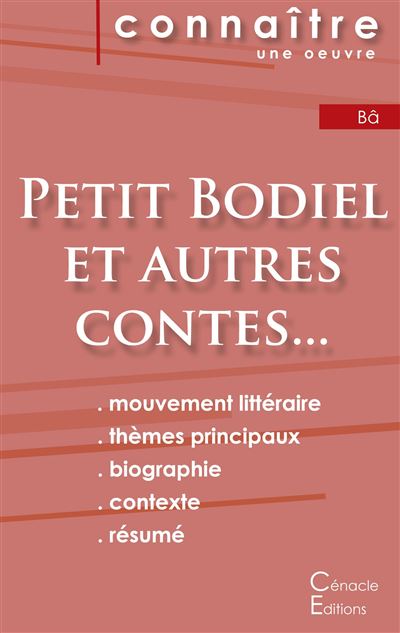 Fiche de lecture petit bodiel et autres contes de la savane