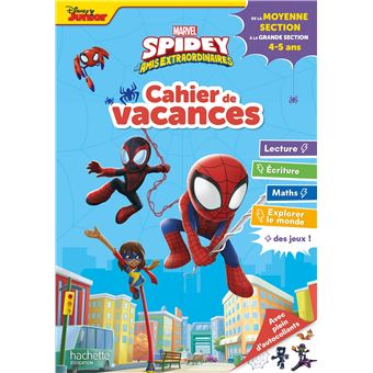 Spidey et ses amis extraordinaires - Cahier de vacances 2023, de la Moyenne section à la Grande sect