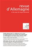 Revue d'Allemagne et des pays de langue allemande