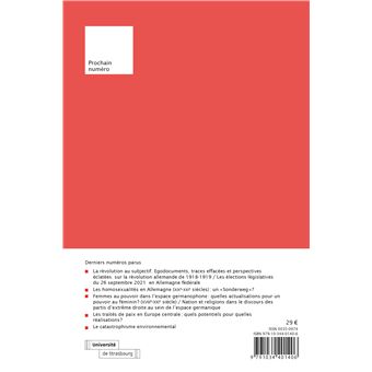 Revue d'Allemagne et des pays de langue allemande