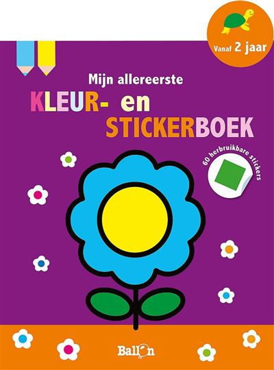 Mijn allereerste kleur- en stickerboek 2+ (bloem)