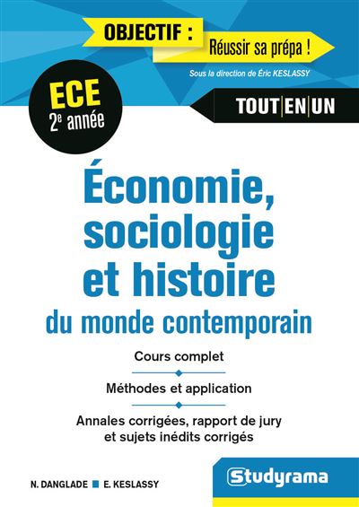 Economie, sociologie, histoire du monde contemporain 2e année ECE