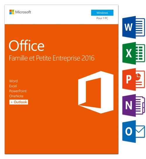 Logiciel Microsoft Office Home and Business 2016