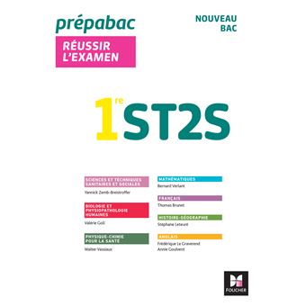 Prépabac 1re ST2S - Toutes les matières - Cours et entraînement au contrôle continu 2023