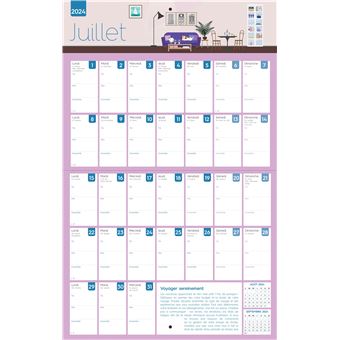 Organiseur Mémoniak spécial Couple, calendrier mensuel (sept. 2023