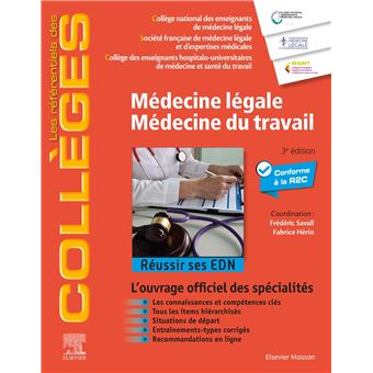 Médecine légale - Médecine du travail