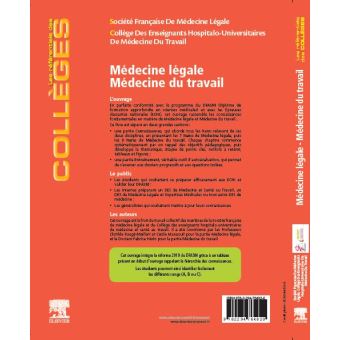 Médecine légale - Médecine du travail
