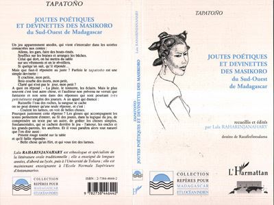 Joutes poétiques et devinettes des Maikoro du sud-ouest de Madagascar -  Raharinjanahary Lala - broché