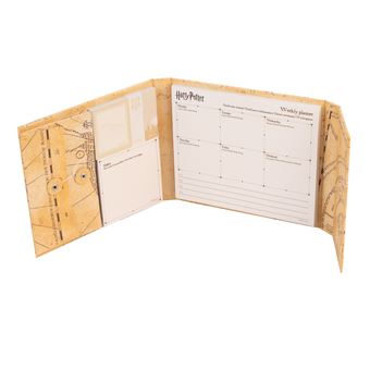 Planificateur hebdomadaire avec des notes adhésives Harry Potter