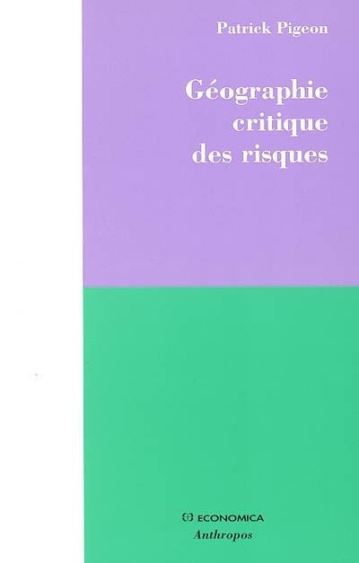 Géographie critique des risques - Patrick Pigeon - broché