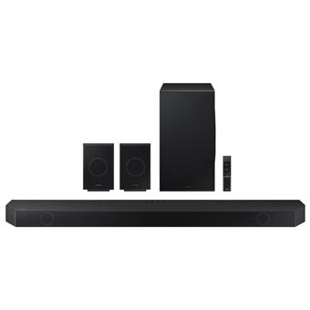 Samsung HW-Q990D - Q-Series - système de barre audio - pour home cinéma - canal 11.1.4 - sans fil - Bluetooth, Wi-Fi - Contrôlé par application - 656 Watt (Totale) - noir graphite - 1