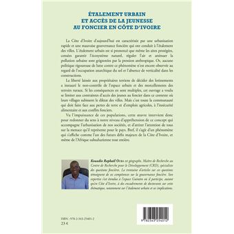 Étalement urbain et accès de la jeunesse au foncier en Côte d'Ivoire