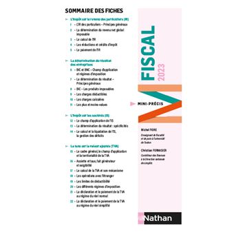 Fiscale - Mini-Précis 2023