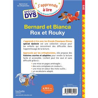 Disney - Bernard et Bianca / Rox et Rouky Spécial DYS (dyslexie)