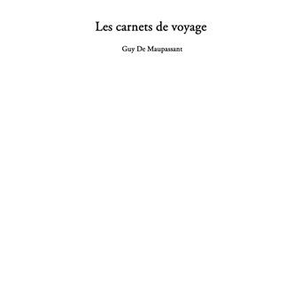 Les carnets de voyage