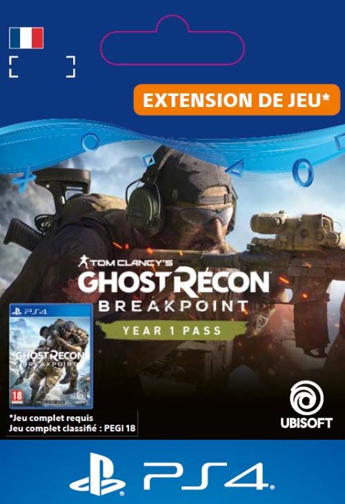 Code de téléchargement Ghost Recon Breakpoint Year 1 Pass PS4