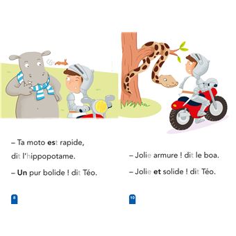 Téo et Nina GS-CP Niveau 1 - Téo à moto