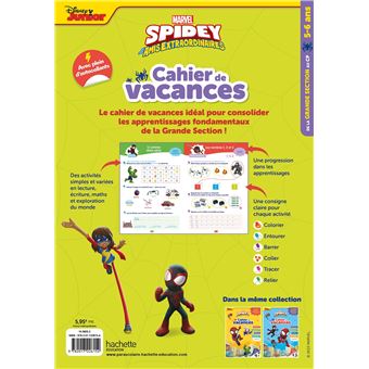 Spidey et ses amis extraordinaires - Cahier de vacances 2023, de la Grande section au CP