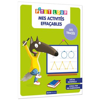 P'tit loup mes activités effacables - les tracés
