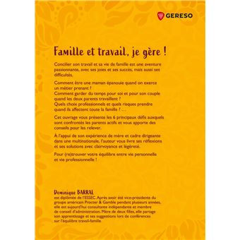 Famille et travail, je gère !