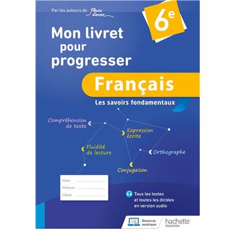 Mon livret pour progresser français 6e