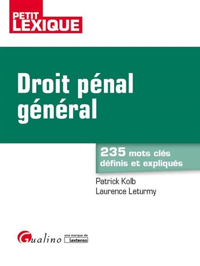 Droit penal general 2eme edition