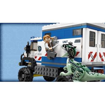 LEGO Jurassic World 75917 pas cher, La destruction du vélociraptor