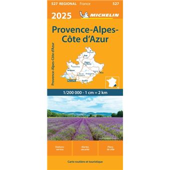 carte routiere paca michelin Provence Alpes Côte d'Azur 2020 Échelle 1/200 000   broché 