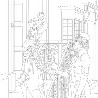 Coloriage Jane Austen